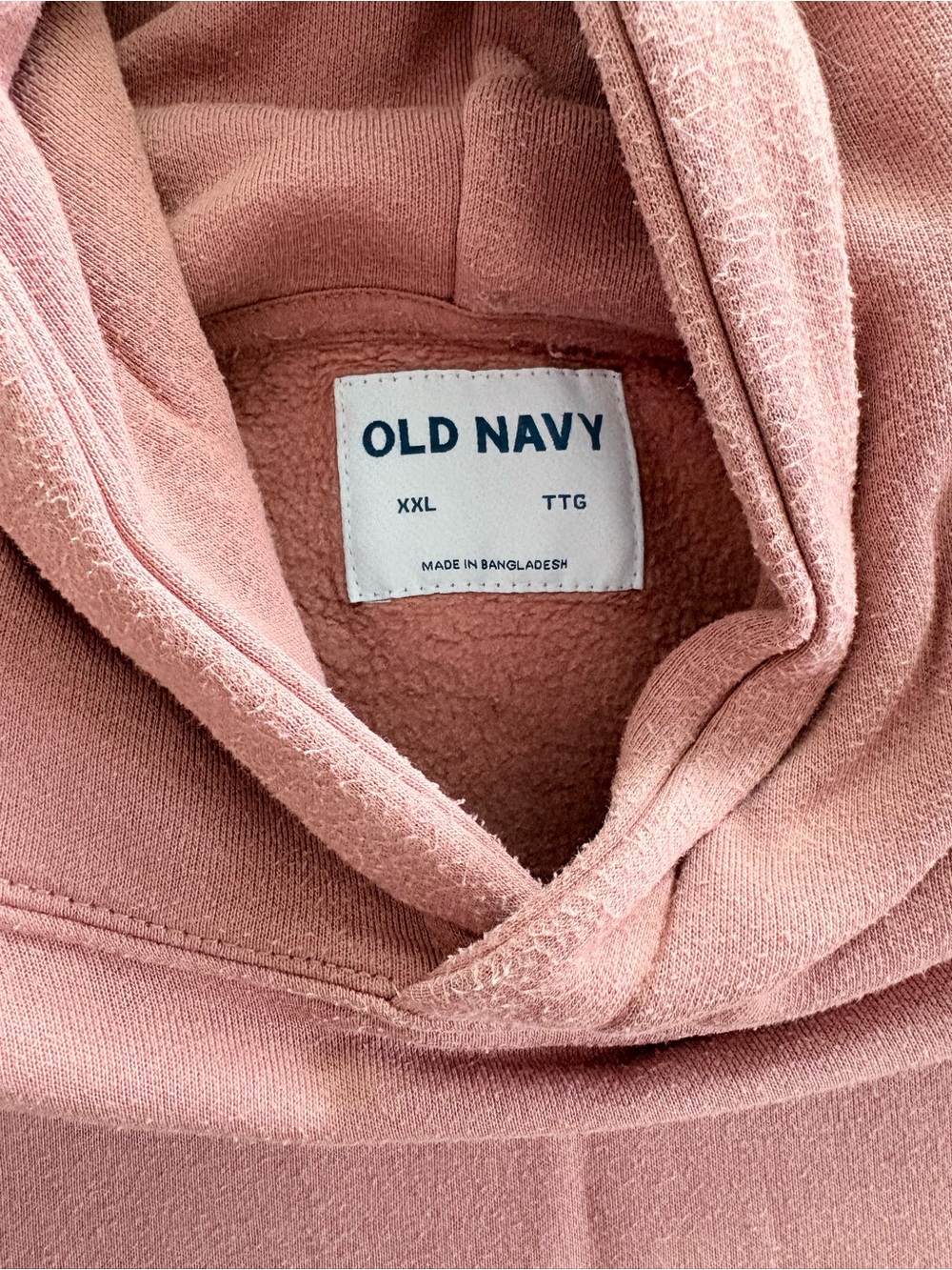 Old Navy Men’s Cozy Hoodie in Dusty Rose size XXl
